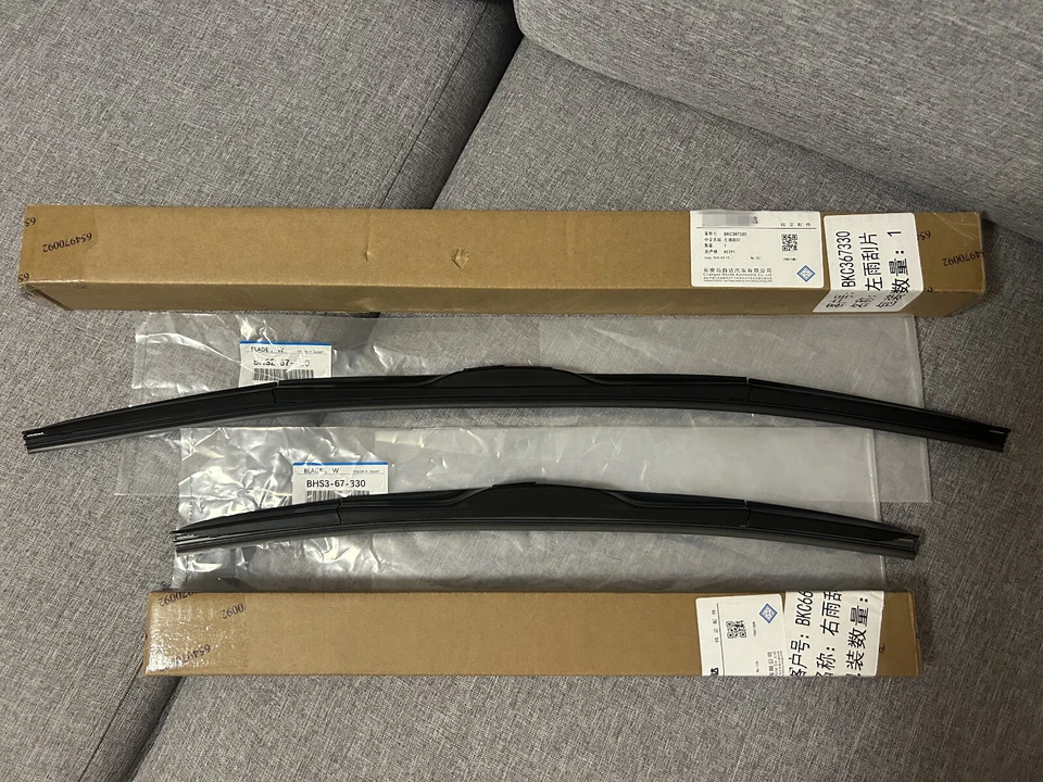 Par de limpiaparabrisas delanteros originales para Mazda 3/3 Sport Axela 2014-2018 Foto 4 de 4