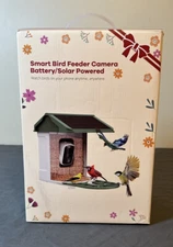 Smart Bird Feeder Camera Battery Solar Powered AI Bird Identification