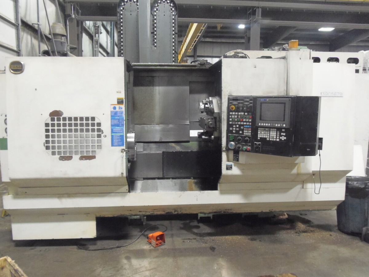 HITACHI SEIKI HICELL 40, CNC LATHE W/ LIVE TOOLING, Y AXIS, 90 ATC
