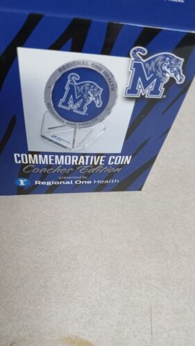 University Memphis Tigers Commemorative Metal Coin "Penny & Larry "-New
