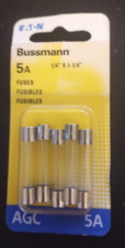 2 packs Bussman/Eaton BP/AGC-5-RP 5 AMP AGC New FREE S H