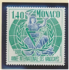 Monaco Stamp Scott #1281, Mint Never Hinged