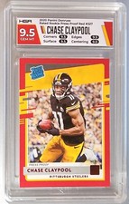 2020 Panini Donruss Chase Claypool #327 Rookie Red Press Proof HGA 9.5 Gem Mint