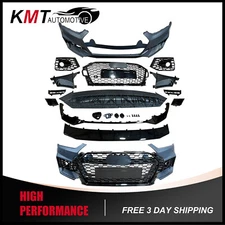 RS5-Style Front Bumper Kit With Grille Fits 2018 2019 Audi A5/S5 B9 Models