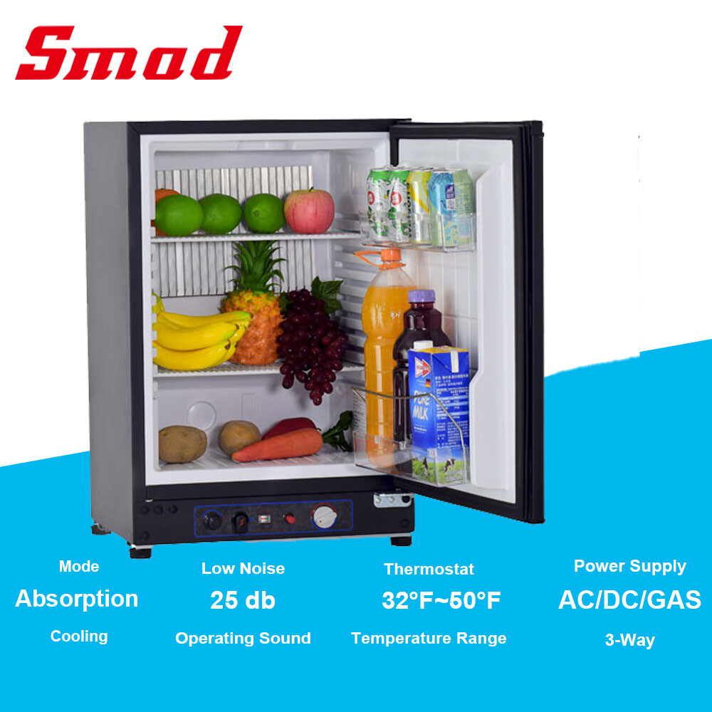 Smad 60L 3 Way Gas Caravan RV Absorption Fridge LPG/12V/240V Campervan Off Grid