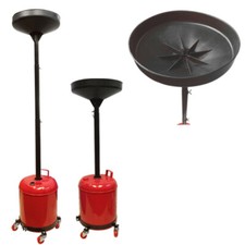 Portable 5 Gal Gallon Oil Waste Drain Draining Tank Dolly Funnel Lift Drum Pan Portable 5 Gal Gallon Oil Waste Drain Draining Tank Dolly Funnel Lift Drum Pan