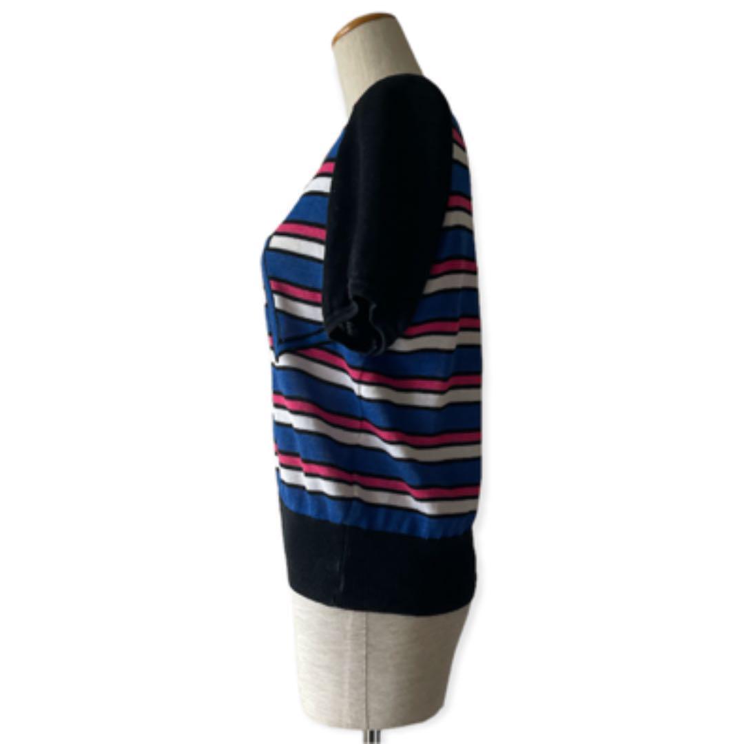 Autentico top Yves Saint Laurent vintage YSL manica corta lino taglia M