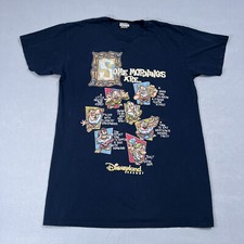Vintage Disney 7 DWARFS "SOME MORNINGS ARE" NAVY BLUE SLEEP XL TALL