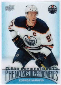 18/19 2018 UD TIM HORTONS HOCKEY CLEAR CUT PHENOMS CARDS (CC-X) U-Pick From List