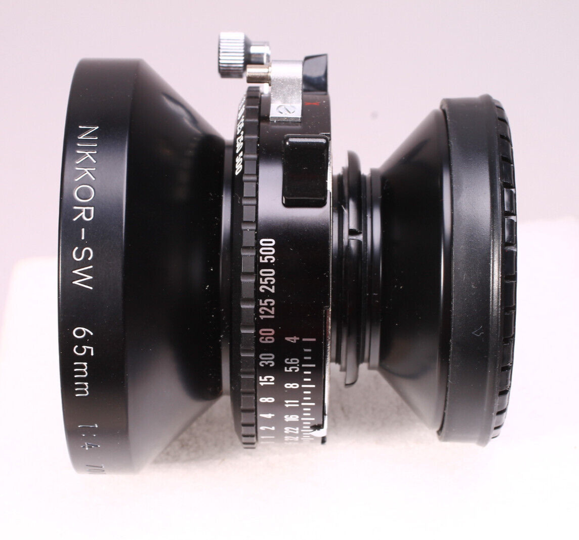 NIKON NIKKOR-SW 65MM F/4.0 LENS COPAL 0 SHUTTER & B+W FLTR- READ