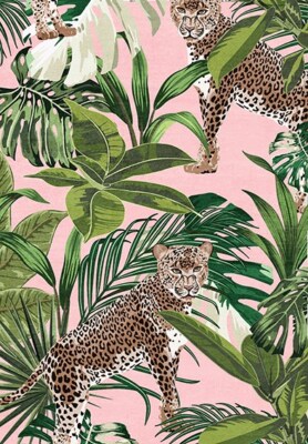 Veronique JUNGLE Pink Bohemian Rug Floor Carpet Mat Modern Design *Free ...