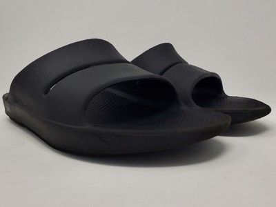 OOFOS OOahh Slide Sandals Eu 45 Black Lightweight Recovery Shoe Size Men\'s 12 Men main image 4