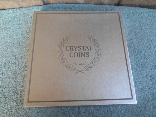 Imperial Glass Corporation Handcrafted Crystal Coins 1964 Series 9" Plate + Box. - Picture 4 of 15