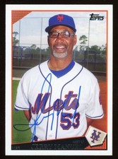 2009 Topps JERRY MANUEL Signed Card autograph AUTO METS WHITE SOX
