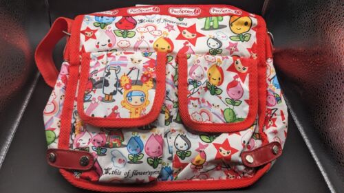 Prosports Tokidoki This Of Flower Spring Red Shoulder Bag Htf Very Rare - Picture 1 of 7