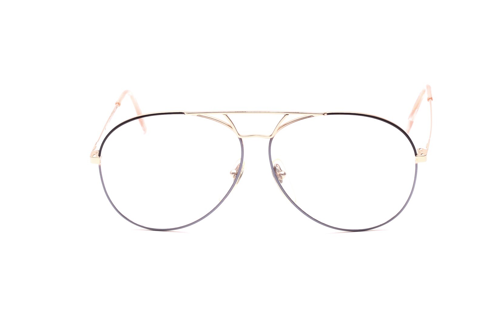 Brille Fassung Винтажный пилот Brille 80er Herren Gold Grau Schwarz Design C2 4390₽