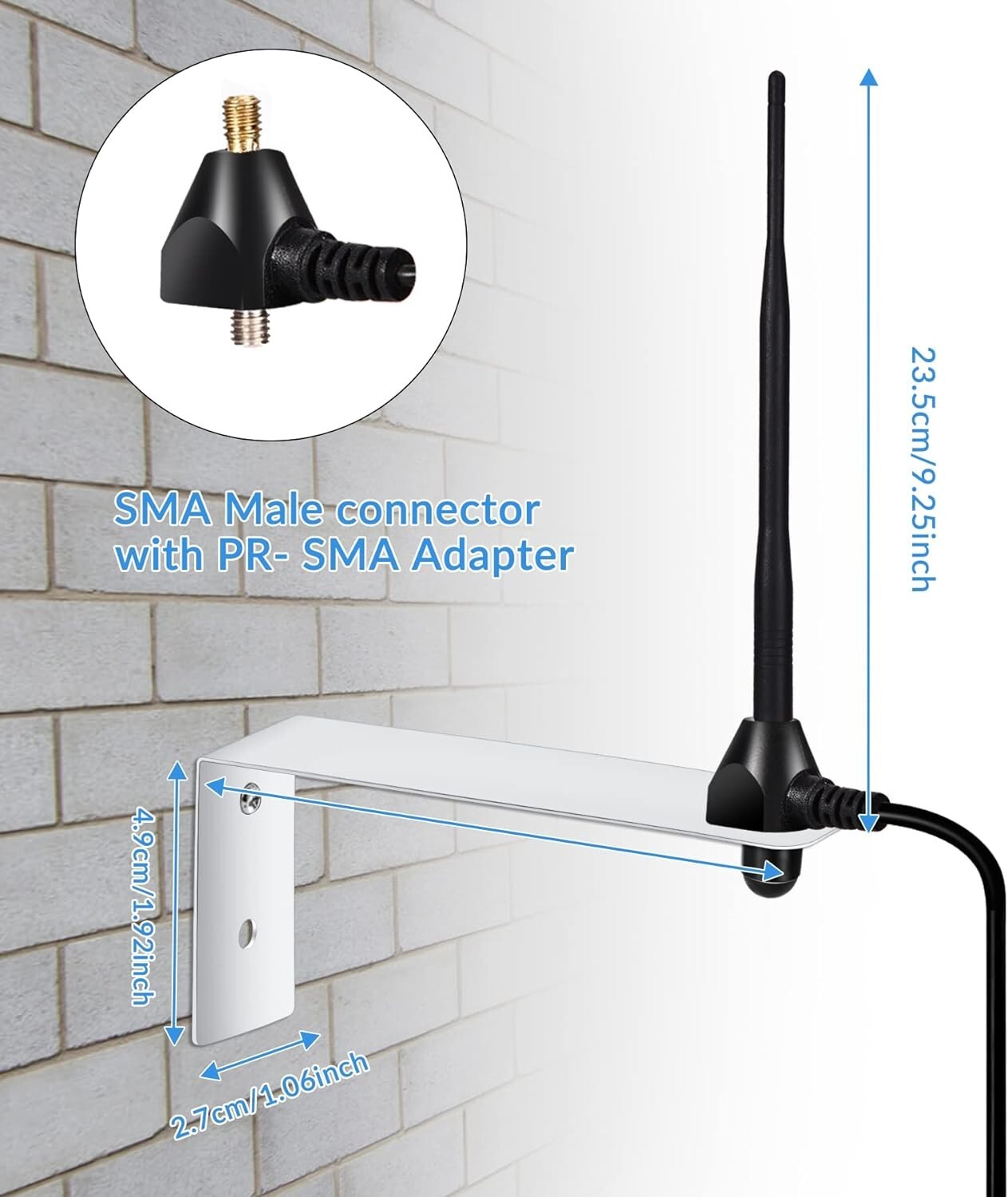 Long Range Gate Opener Antenna 433.92MHz Compatible with Lifemaster