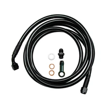 Fit 92-95 Civic E85 Stainless Steel Fuel Feed Line Tank to Filter- 6AN |Bolt On 