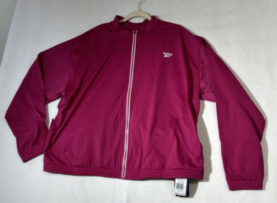 Reebok Identity Back Vector Tricot Track Jacket 3XL Semi Proud Pink