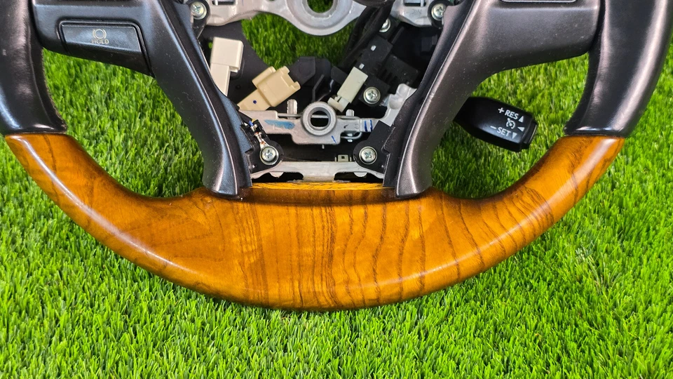 Volante de cuero genuino Lexus LS460 LS460L 2013-2017 madera OEM usado Foto 3 de 4