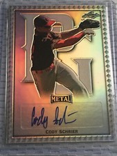 CODY SCHRIER 2020 Leaf Perfect Game METAL SILVER AUTOGRAPH UCLA BRUINS
