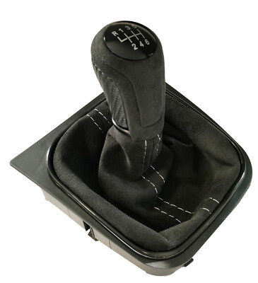 FÜR VW GOLF 5 6 EOS SCIROCCO SACK ALCANTARA   CARBON SCHALTKNAUF 6 GANG DSX5