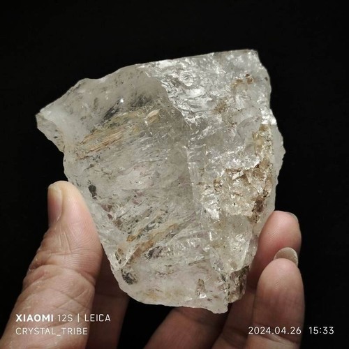 343g Natural Crystal Quartz Multiple Moving Water Bubbles Mineral Specimen D0016 - Picture 6 of 18