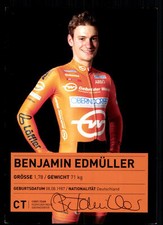 Benjamin Edm&uuml;ller Autogrammkarte Original Signiert Radsport +A 75511