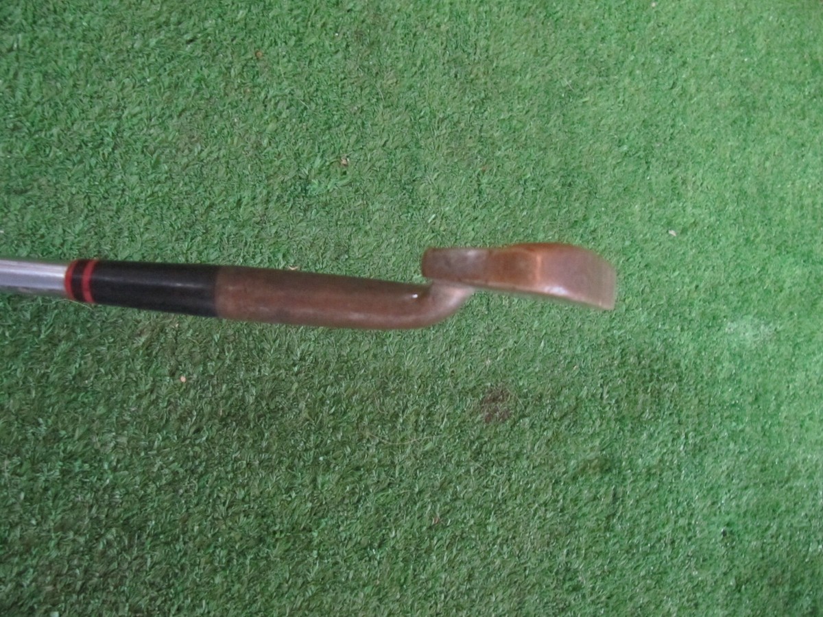 Putter Maillet Ben Hogan P153 – Insert Laiton – Grip Cuir D'origine – 35 Pouces
