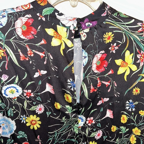 Yujia/Stylewe NWT Midi Black Floral Dress XL - Picture 8 of 9