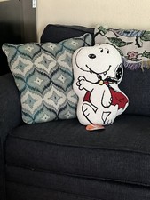 Peanuts Snoopy Halloween Vampire Dracula Sherpa 17" Plush Character Pillow NEW
