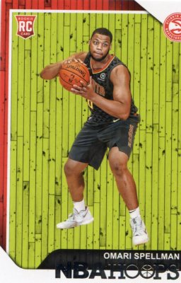 2018-19 PANINI HOOPS ROOKIE RC OMARI SPELLMAN   NO. 251 HAWKS 