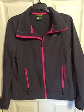 Womens Koppen Gray Pink Jacket Coat Shell Medium M