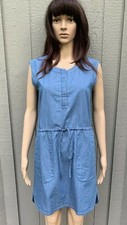 NWT Women's J.Crew Drapey Chambray Blue Dress Sz XS