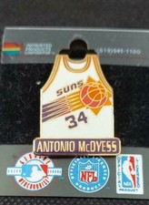 NBA Phoenix Suns Antonio McDyess #34 Jersey Pin Imprinted Products 1997 Vintage