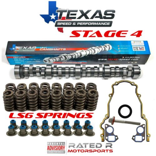 Texas Speed TSP Stage 4 LS Truck Cam Kit & Gasket Kit GM 4.8L 5.3L 6.0L 6.2L - Foto 1 di 9