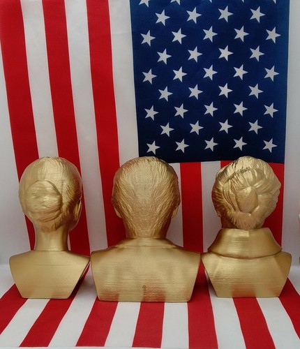 Set 3 Busts: President Donald Trump, First Lady Melania, First Daughter Ivanka - Picture 4 of 10
