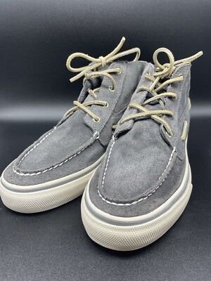 Men s Sperry Top-Sider Grey Mid Suede Sneaker Size 10M US