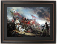Framed The Battle of Bunker Hill by John Trumbull. Standard or Poster Size.