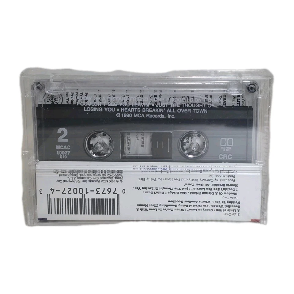 2 Sealed Conway Twitty Cassette Tapes  Crazy In Love & #1s Number Ones Vtg New - Image 3 of 4
