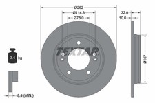 2 dischi freno nuovi per HYUNDAI KIA:NIRO,VELOSTER,NIRO SUV,NIRO VAN,VELOSTER II