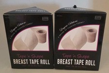 2 Boxes Lingerie Solutions Breast Tape Shape Roll "Clear" 16.5' Adhesive