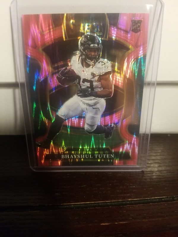 2025 Panini Select #29 Bhayshul Tuten Pink Prizm Shock RC