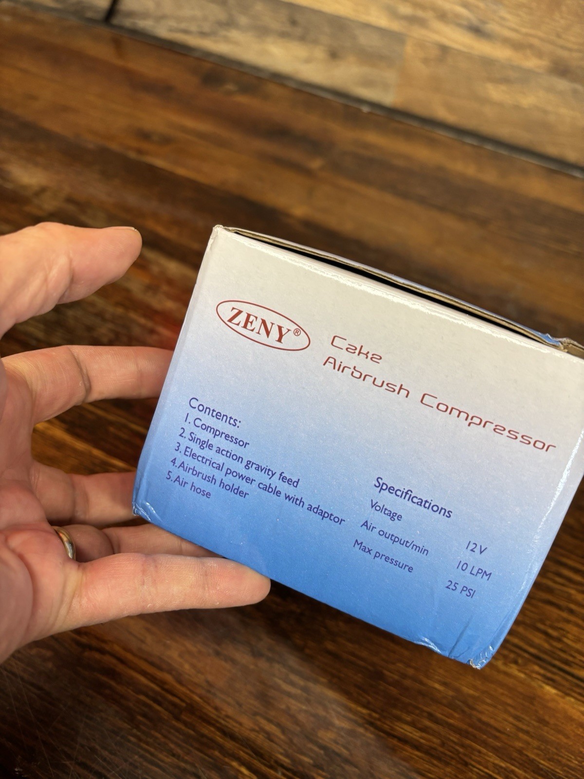Mini Air Compressor Airbrush Kit ZENY TC-100K New open box