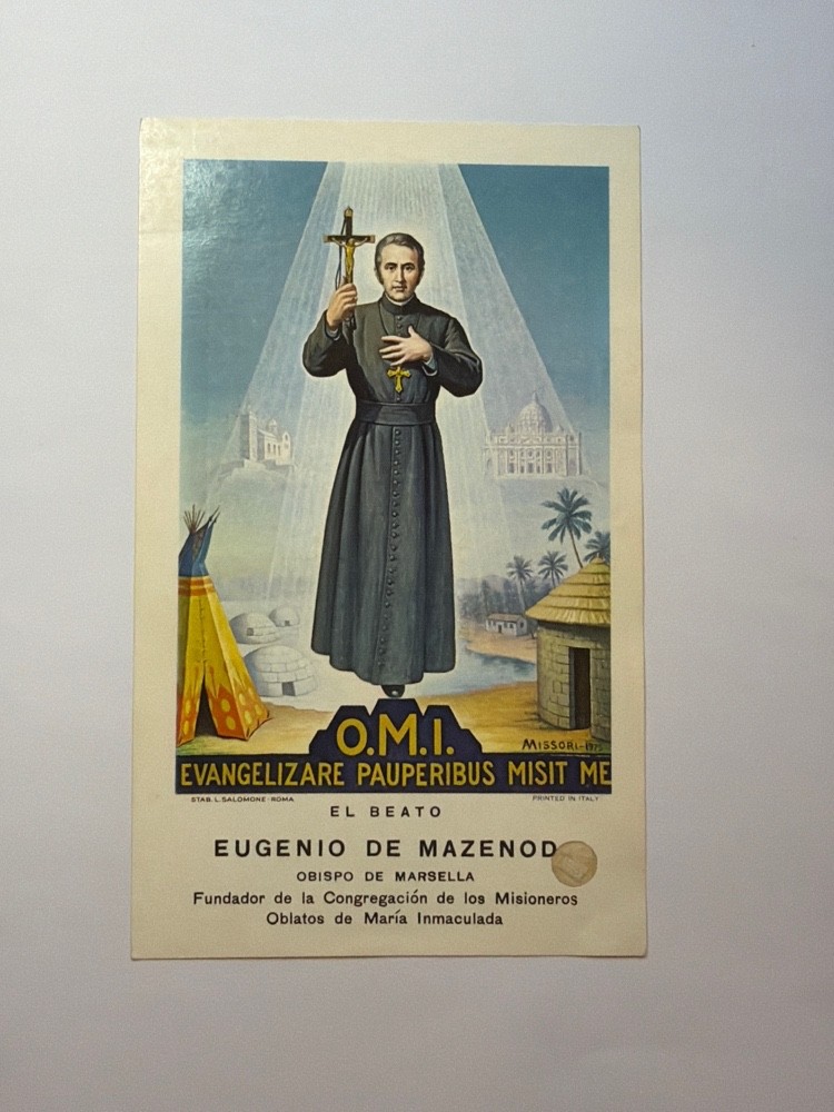 Santino reliquia San Eugenio de Mazenod Oblati Maria Immacolata OMI
