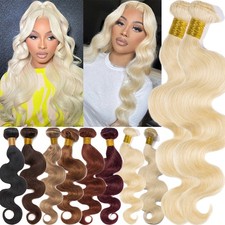2Bundles 200G Brazilian Indian Virgin Human Hair Extensions Weave Weft Body Wave