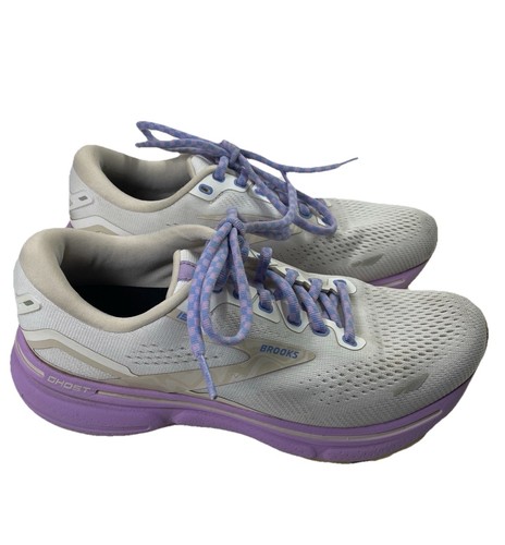 Brooks Ghost 15 Damen Gr. 7.5B sportlich weiß/lila Laufen 1203801B166 - Bild 4 von 10