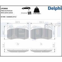 Delphi BremsbeläGe Bremsbelagsatz FüR Maserati Quattroporte VI Ghibli M157