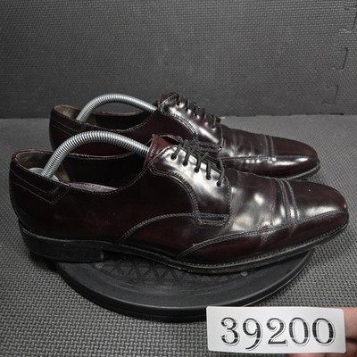 Johnston & Murphy Shoes Mens Size 9.5M Brown Leather Cap Toe Derby Dress 15-2383