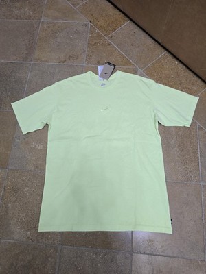 Nike Air MAX 90 T-shirt Center Logo Yellow Volt Loose Fit Medium Tall HJ0552 736
